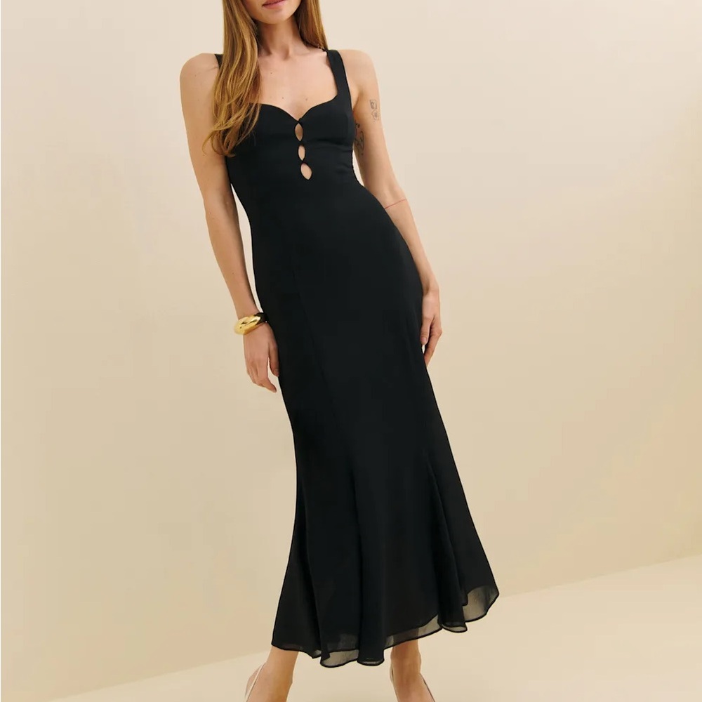 NWOT Reformation Laine Dress in Black — Size 2